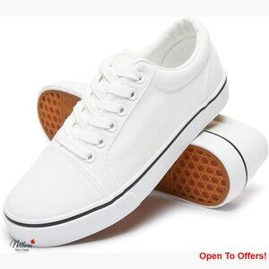Canvas Sneakers with Cushiony Collar and Mesh Insole